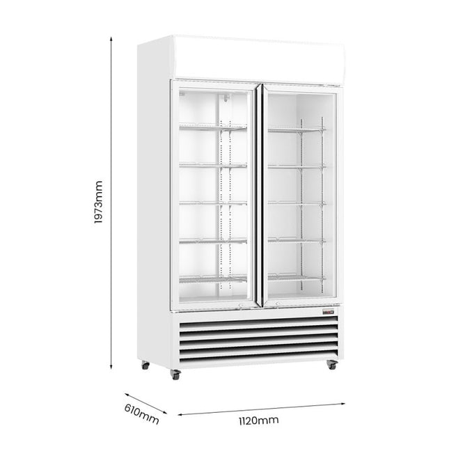 Thermaster LG-730P upright display fridge — view 2