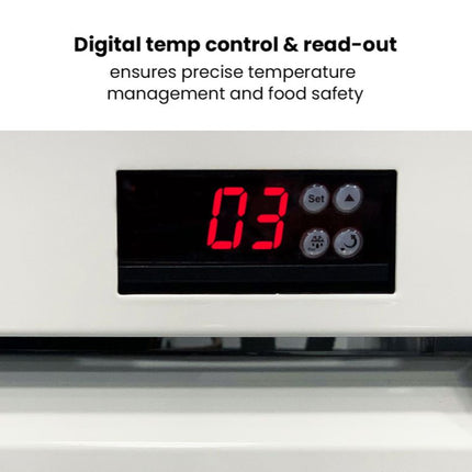 Thermaster 730L Two Glass Door Colourbond Upright Drink Fridge LG-730P