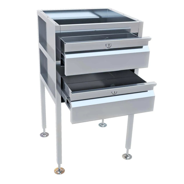 3Monkeez Freestanding Stainless Steel Drawer Unit