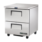 True Undercounter Foodservice Freezer 2 Drawers TUC-27F-D-2-HC-TR