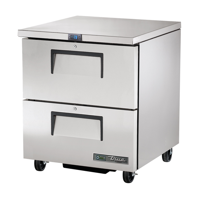 True Undercounter Foodservice Freezer 2 Drawers TUC-27F-D-2-HC-TR