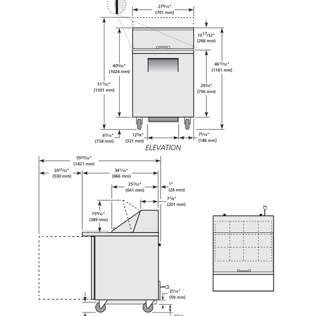 True Prep Table 12x 1/6 Top Pans 1 Solid Swing Door - 184L TSSU-27-12M-C-HC-TR