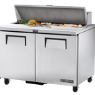 True Prep Table 12x 1/6 Top Pans 2 Solid Swing Doors - 340L - 1229mm Wide - 766mm Deep TSSU-48-12-HC-TR