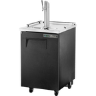 True Keg Chiller / Dispenser Black Exterior 1 Solid Swing Door TDD-1-HC-TR
