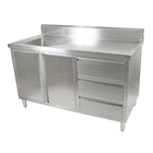 Modular Systems Stainless Steel Sink Cabinets - SC-6-1500L-H