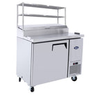 Atosa 1 Door Pizza Prep Table Fridge With Over Shelf 1117mm Wide MPF8201OS