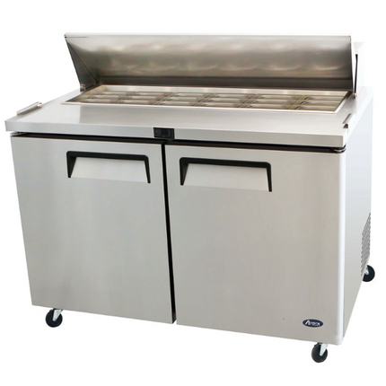 Atosa 2 Door Sandwich Prep Table Fridge - 1225mm MSF8306