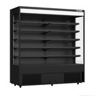 Thermaster OC-1830B 810L open multideck beverage display fridge black front view