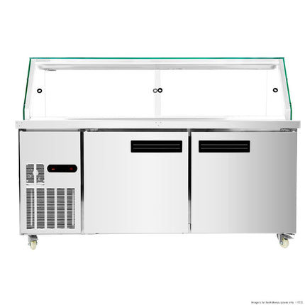 Thermaster PG180FA-XG Cold Bain Marie - Side View