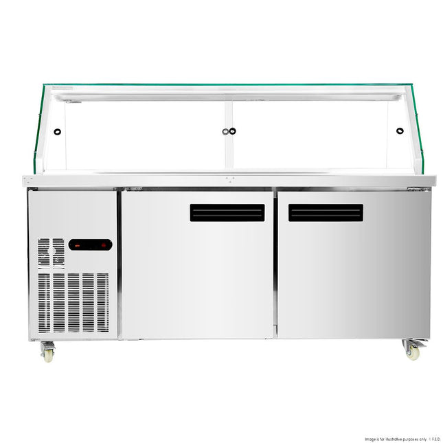 Thermaster PG180FA-XG Cold Bain Marie - Side View