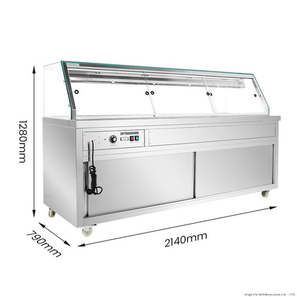 Thermaster PG210FE-XG Hot Bain Marie — GN pan configuration detail