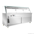 Thermaster PG210FE-XG 2100mm Wet & Dry Hot Bain Marie Display — front angled view