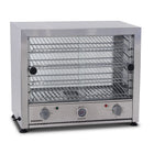 Roband glass door pie and food warmer with internal light, double sided display,