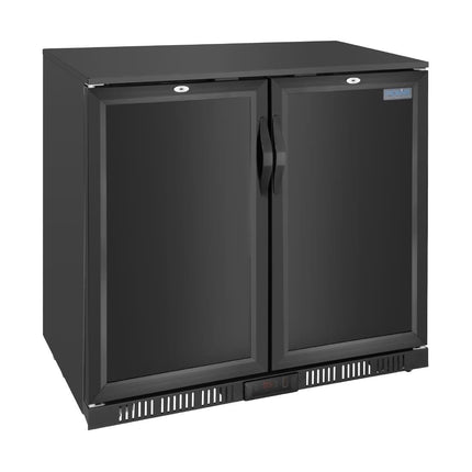 Polar G-series 850mm Double Door Back Bar Cooler Solid Door 198 Ltr - GE998-A