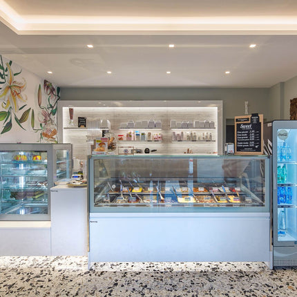 Frigomeccanica PREMIUM - Ventilated Gelato Showcase | 12 Pan PREMIUM 12 H