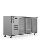 Williams Cameo - Three Door Stainless Steel Under Counter Display Refrigerator