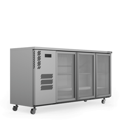 Williams Cameo - Three Door Stainless Steel Under Counter Display Refrigerator