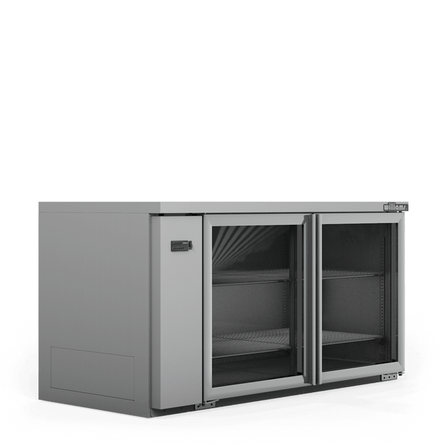 Williams Boronia - Two Door Stainless Steel Remote Back Bar Counter Display Refrigerator