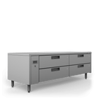 Williams Jarrah - Four Drawer Remote Lowline Refigerator