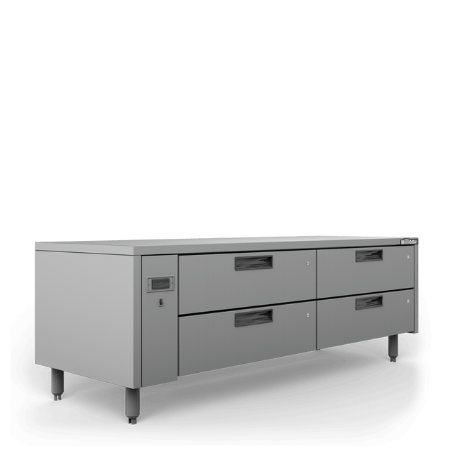 Williams Jarrah - Four Drawer Remote Lowline Refigerator