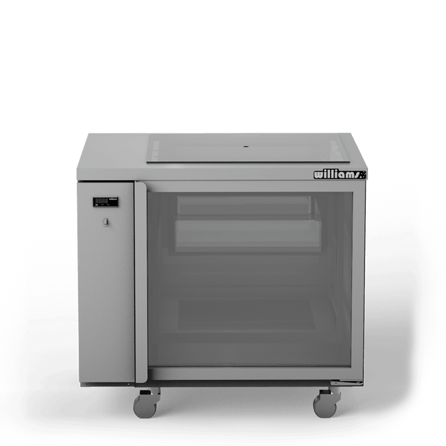 Williams One Door Remote Glass Chiller With Two Shelves