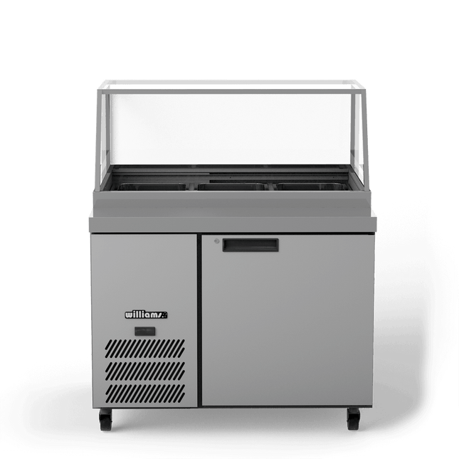 Williams Banksia - One Door Stainless Steel Prep Counter Refrigerator With Flat Blown Air Well