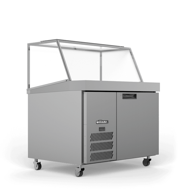 Williams Banksia - One Door Stainless Steel Prep Counter Refrigerator With Angled Blown Air Well