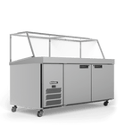Williams Banksia - Two Door White Colorbond Prep Counter Refrigerator With Angled Blown Air Well