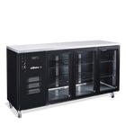 Williams Cameo - Three Door Black Colorbond Under Counter Display Refrigerator