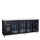 Williams Cameo - Four Door Black Colorbond Under Counter Display Refrigerator