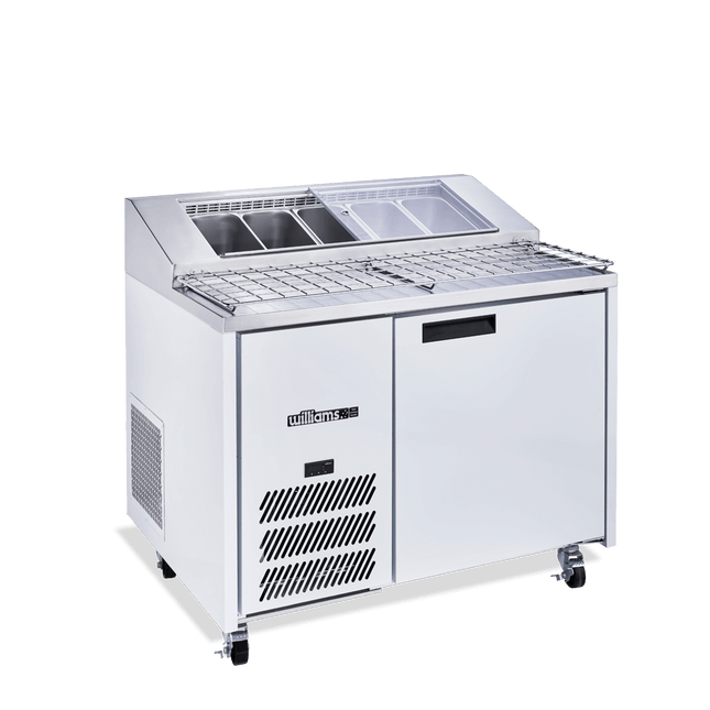 Williams Jade Pizza - One Door White Colorbond Pizza Prep Counter Refrigerator With Blown Air Well
