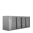 Williams Cameo - Four Door Stainless Steel Remote Back Bar Counter Display Refrigerator