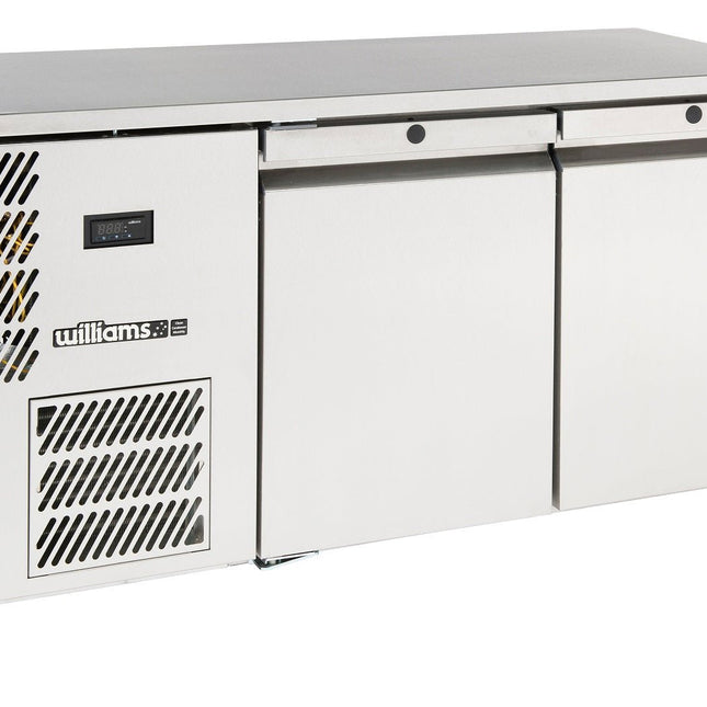 Williams Opal - Two Door Stainless Steel Under Counter Storage Freezer