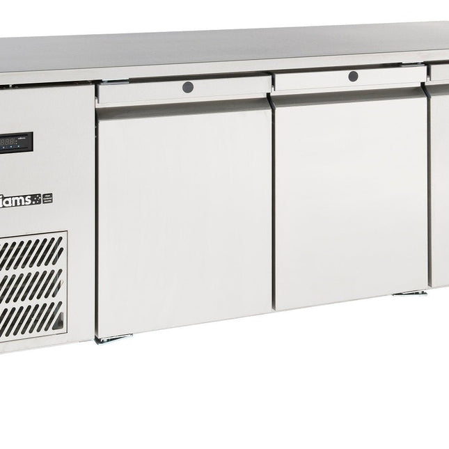 Williams Opal - Three Door Stainless Steel Under Counter Freezer