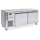 Williams Emerald - Two Door Stainless Steel Under Counter Storage Freezer
