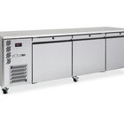 Williams Emerald - Three Door Stainless Steel Under Counter Refrigerator