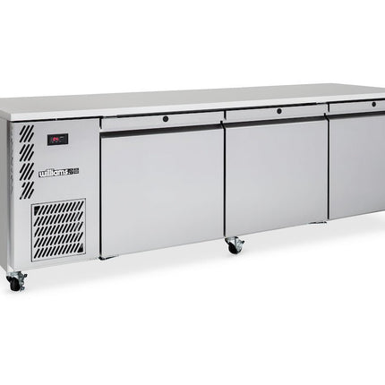 Williams Emerald - Three Door Stainless Steel Under Counter Refrigerator