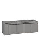 Williams Opal - Four Door Stainless Steel Remote Under Counter Refrigerator With Blown Air Well