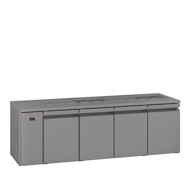 Williams Opal - Four Door Stainless Steel Remote Under Counter Refrigerator With Blown Air Well