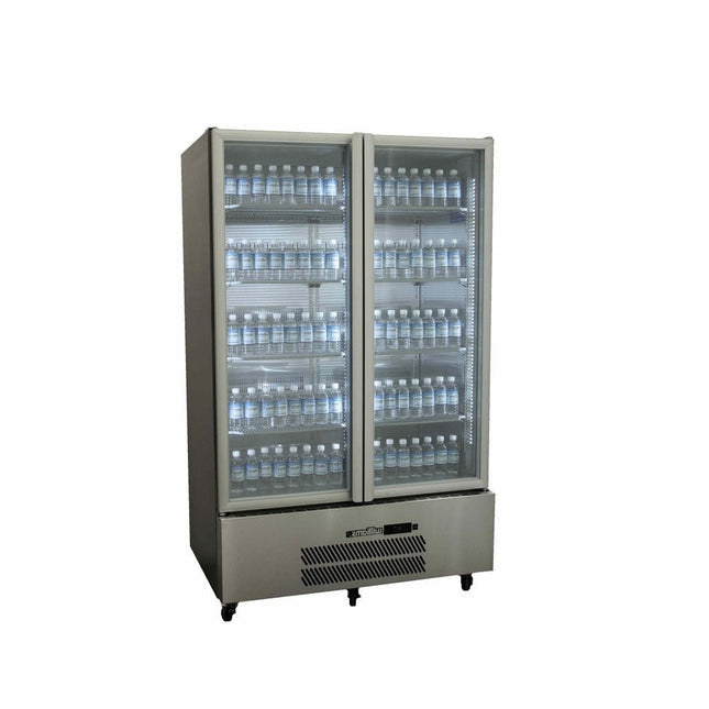 Williams Quartz Star - Two Door Stainless Steel Upright Display Refrigerator