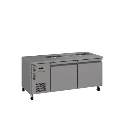 Williams Emerald - Two Door Stainless Steel Under Counter Refrigerator With Blown Air Well