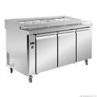 Thermaster PWB150 Three-Door Pizza Prep Bar Fridge — front view