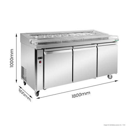 Thermaster PWB180 Pizza Prep Bar Fridge — gallery view 9