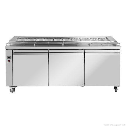 Thermaster PWB180 Pizza Prep Bar Fridge — front on view