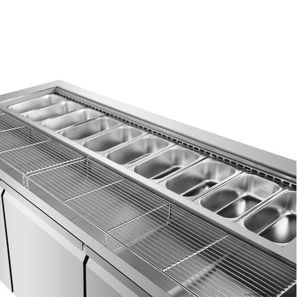 Thermaster PWB180 Pizza Prep Bar Fridge — interior view