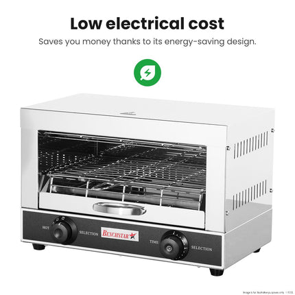Benchstar Single Infrared Quartz Element Salamander Griller Toaster And Timer QT-1
