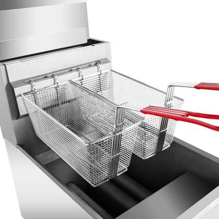 FryMAX RC300E deep fryer showing frying basket