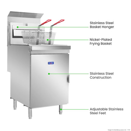 FryMAX RC400TELPG Fryer — side view