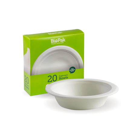 BioPak BioCane Bowls and Lids – BioCane Bowls (Retail Packs)