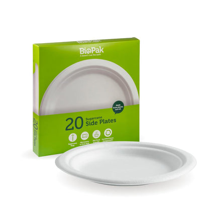 BioPak BioCane Plates – Bulk (Retail Packs)